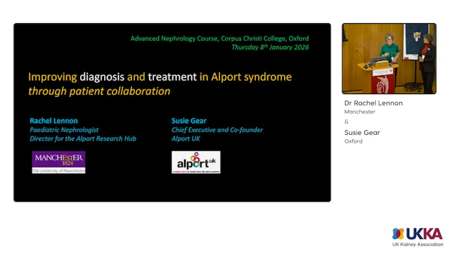 Improving diagnosis and treatment in Alport syndrome with patient collaboration