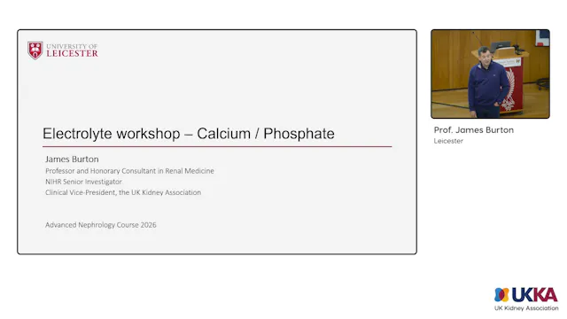 Electrolyte Workshop: Calcium/ Phosphate – James Burton