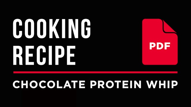 Cooking – Chocolate Protein Whip