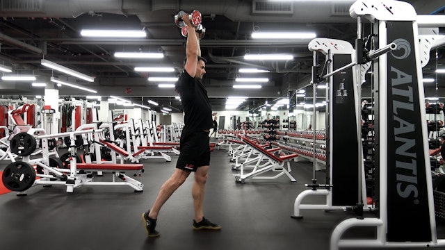 Exercise Execution – Standing Dumbbell Shoulder Press
