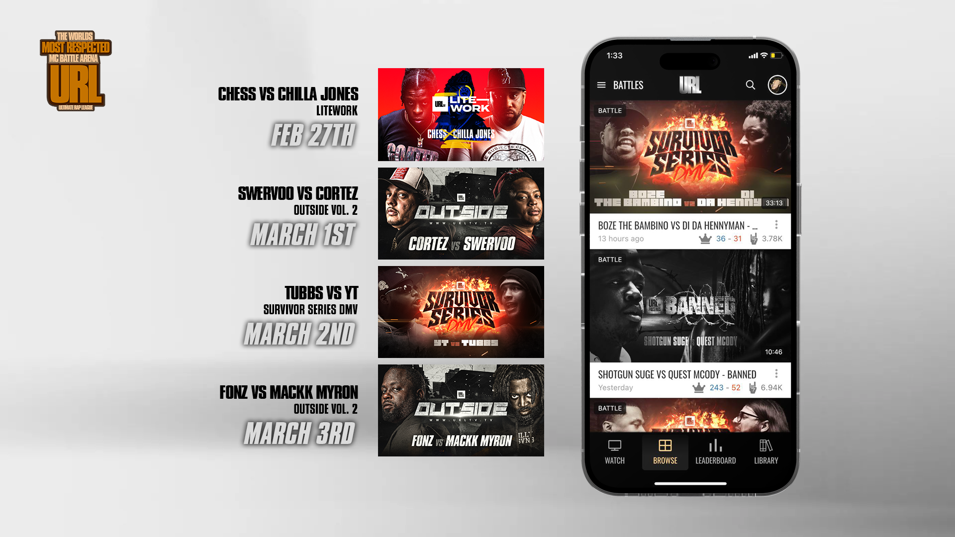 URLTV UPCOMING SCHEDULE