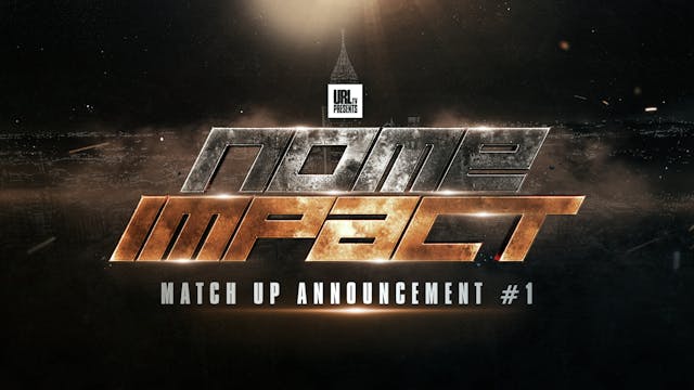 MATCH UP ANNOUNCEMENT #1 