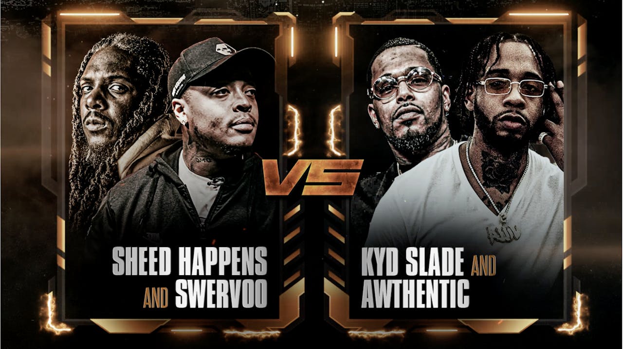 Swervoo SHEED HAPPENS & SWERVOO VS KYD SLADE & AWTHENTIC - Ultimate Rap League