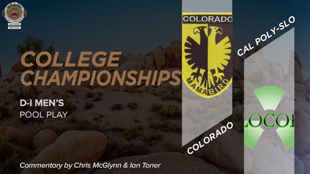 Colorado vs. Cal Poly-SLO | Men's Poo...