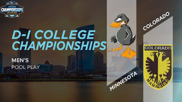 Minnesota vs. Colorado | Men's Pool Play
