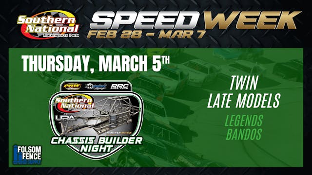 Speed Week Day 4 - Chassis Builder Ni...