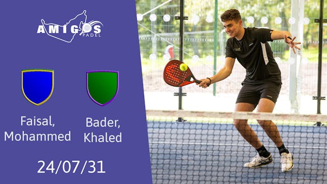 Faisal, Mohammed vs. Bader, Khaled - ...