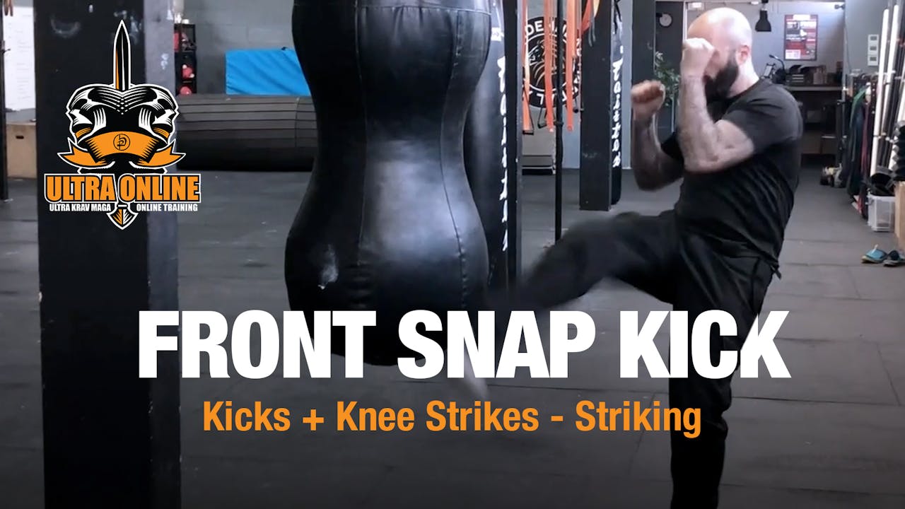 Front Snap Kick - Striking - Kicks + Knee's - Ultra Krav Maga Online