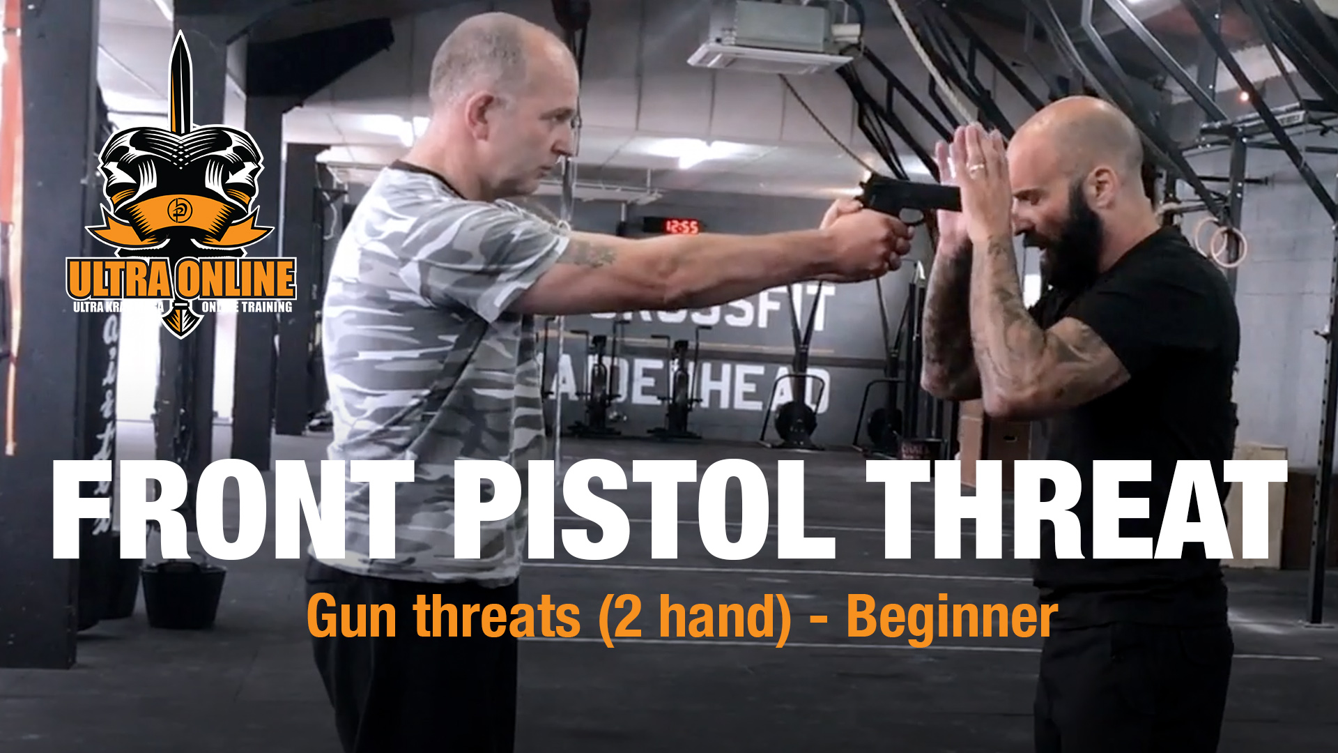 Front Two Handed Pistol Threat - High