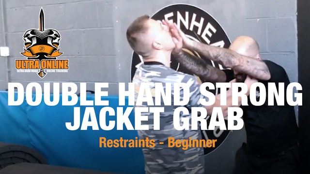 Double Hand Jacket Grab with Bent Arms