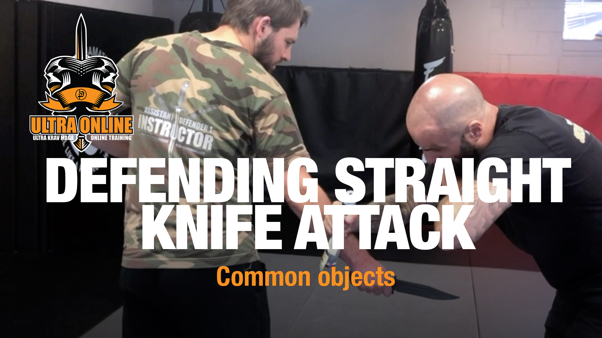 Straight Knife Attack Defence using Common Object