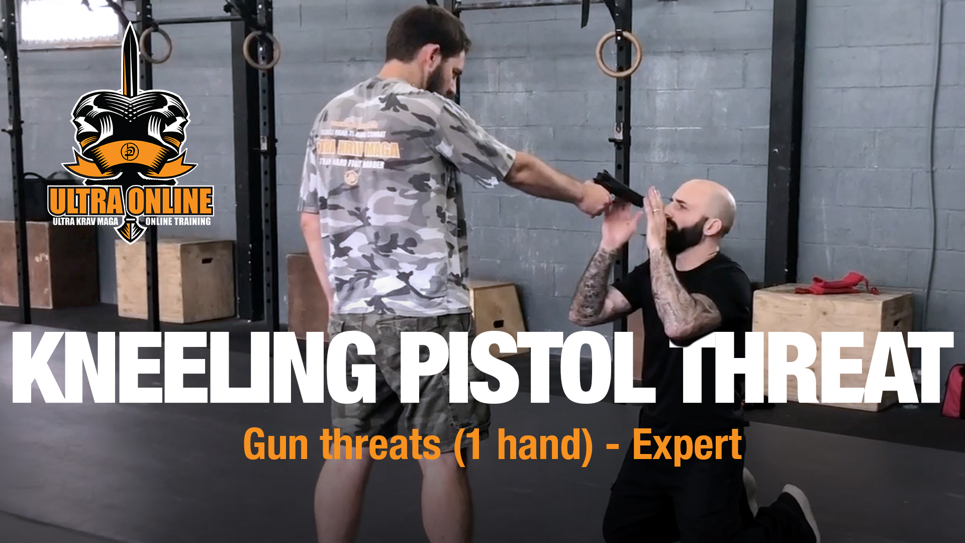 One Handed Pistol Threat whilst Kneeling