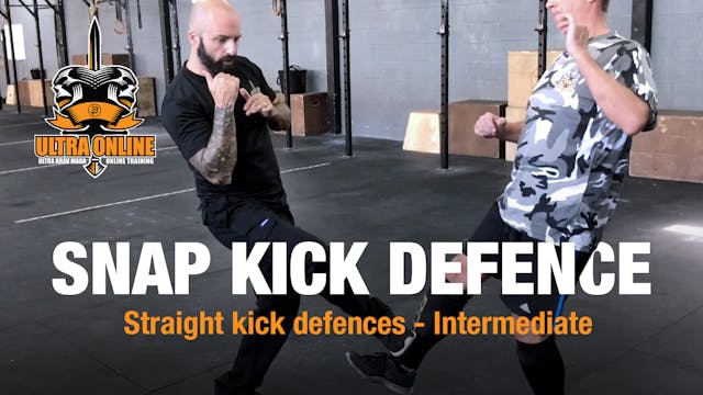 Straight Snap Kick Defence - Feet