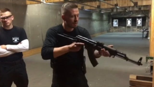 Cocking an AK47