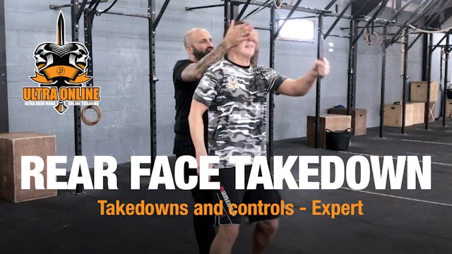 Rear Eye/Throat Compression Takedown