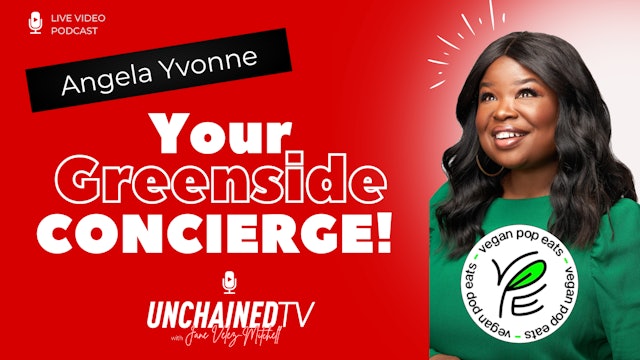 Angela Yvonne of Vegan Pop Eats, Your Greenside Concierge!