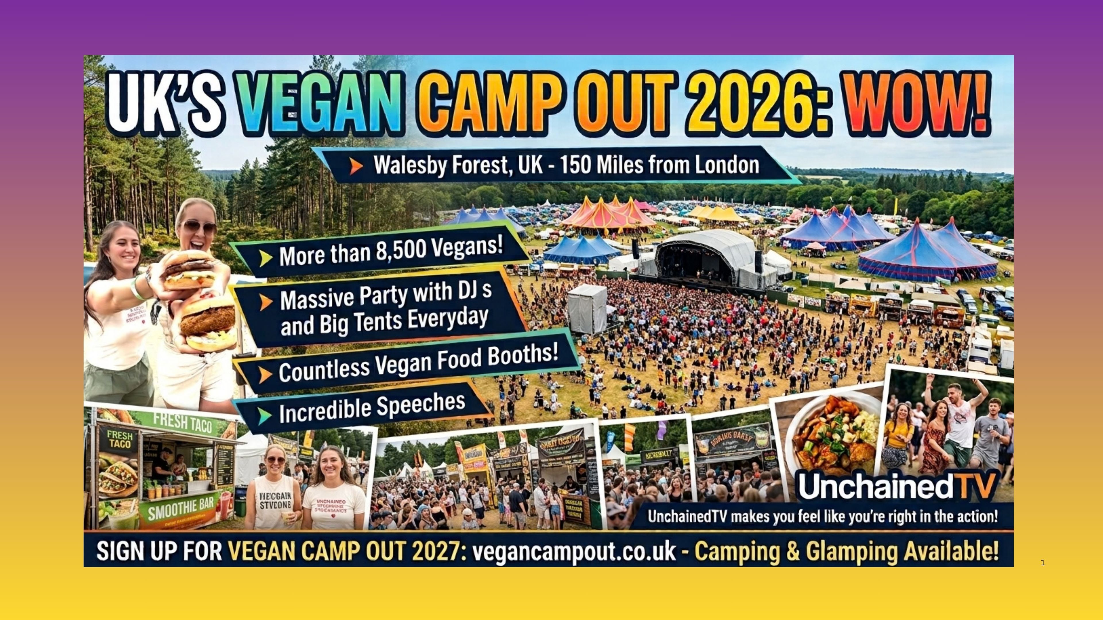 Vegan Camp Out 2026 - JUST WOW!