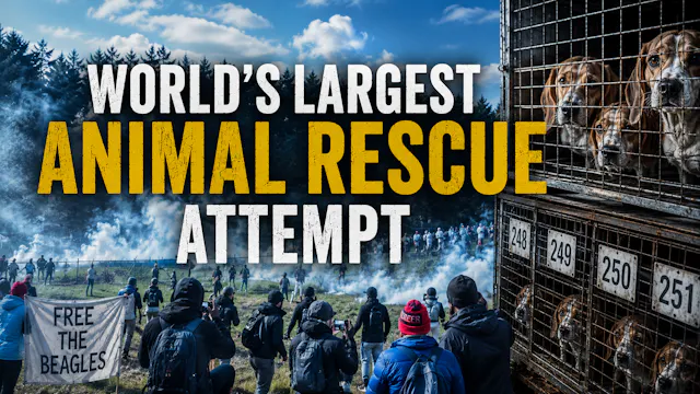 BEAGLE RESCUE FOILED BY TEAR GAS!