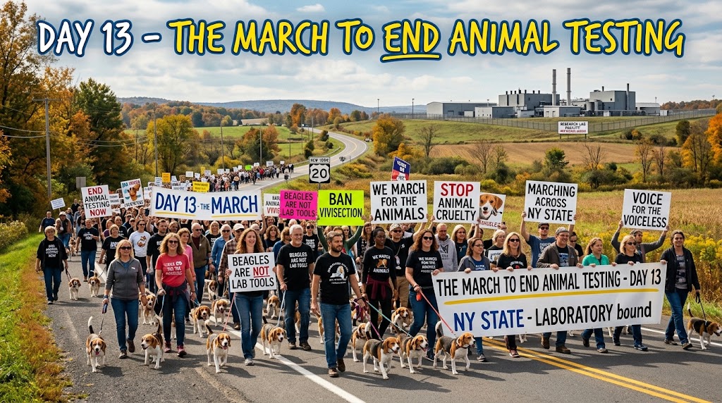 DAY 13: March to END Animal Testing!