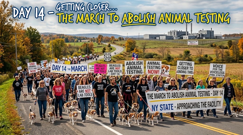 Day 14 March To End Animal Tests