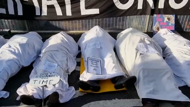 Die-In at Cop26 Summit