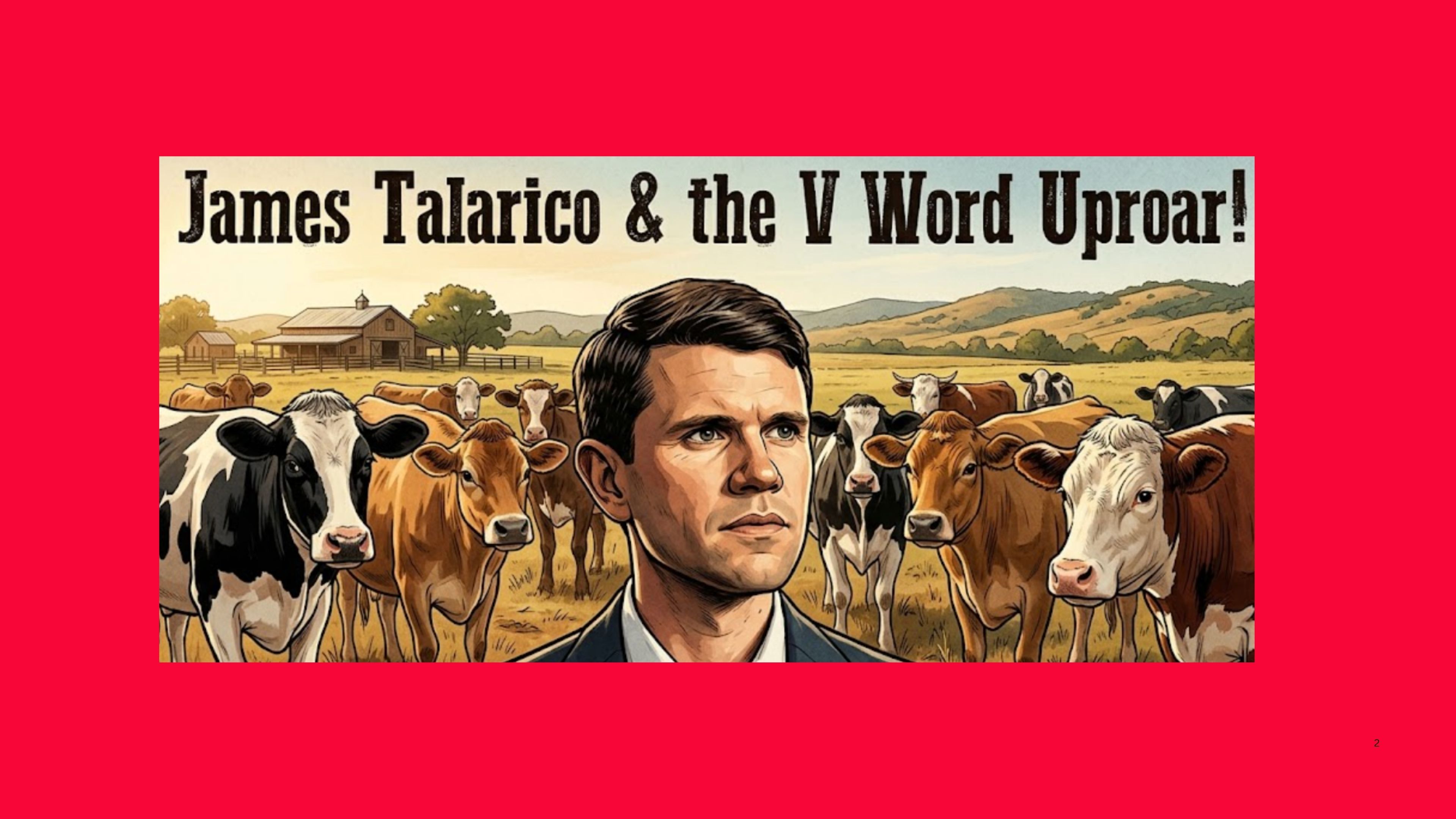 James Talarico Vegan Uproar
