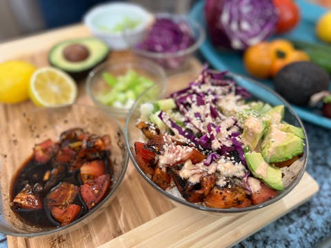 Sherri & Paige Do the Poke Bowl