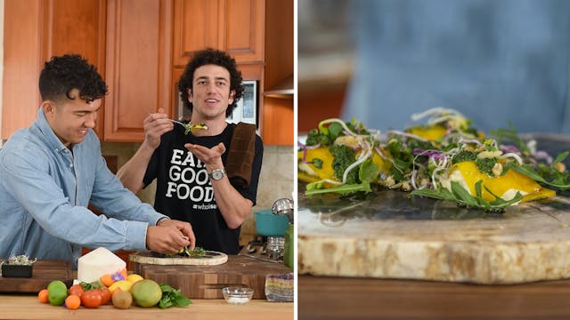 Beet Ravioli with NBA Chef Jason