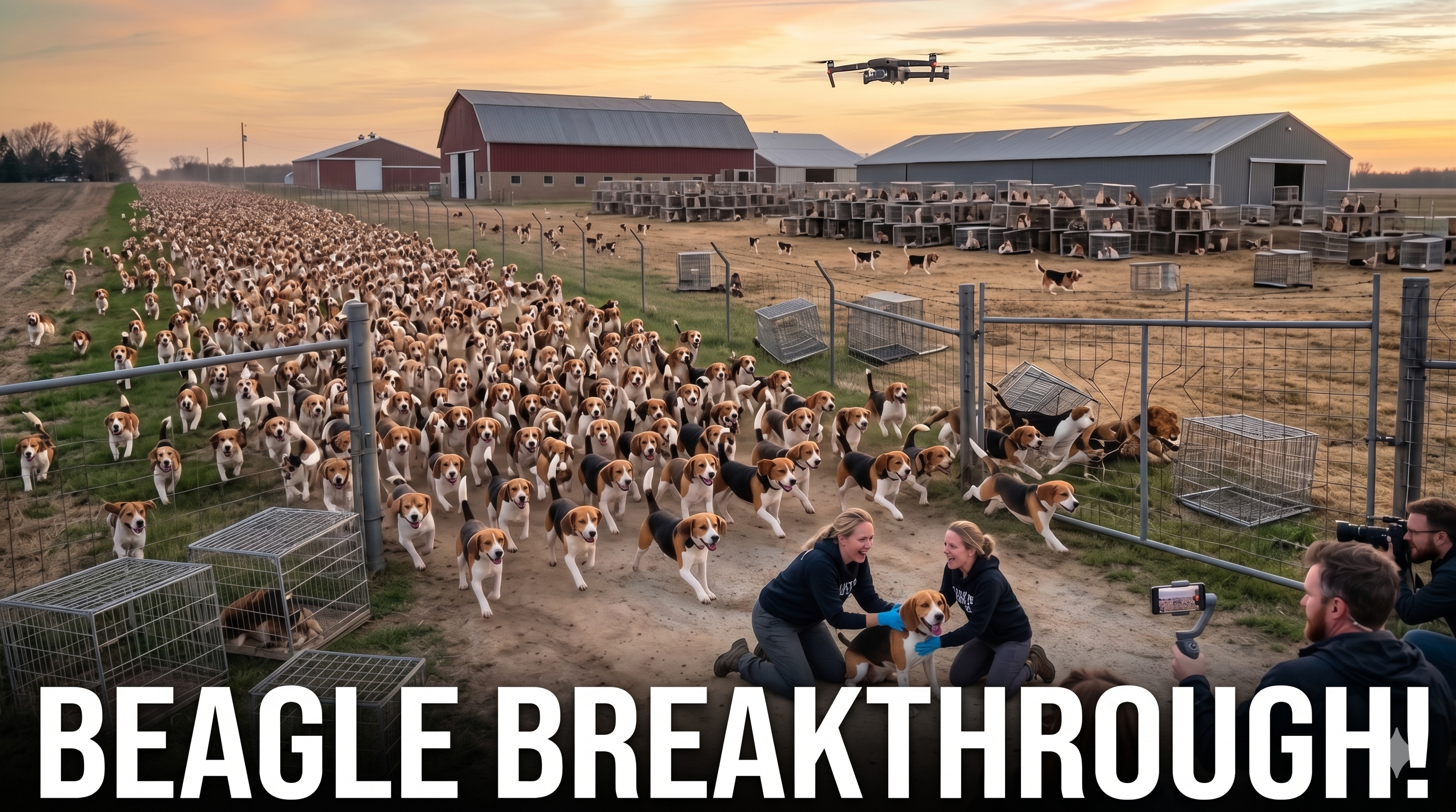 1,500 BEAGLES SET TO BE FREED