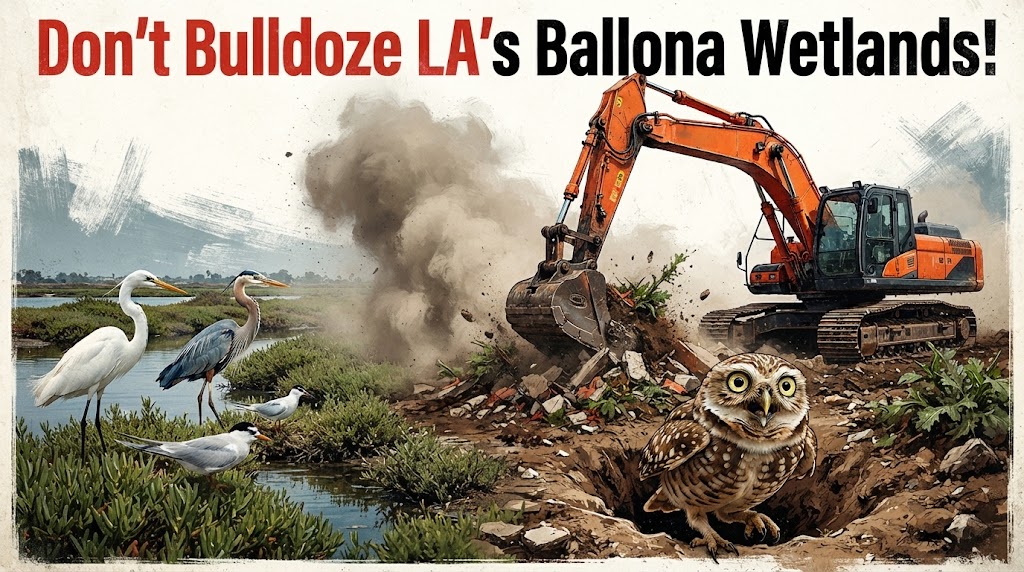 Don't Bulldoze Ballona Wetlands