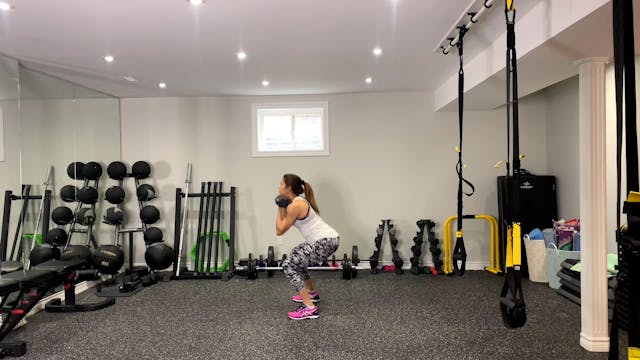 DB Front Squats