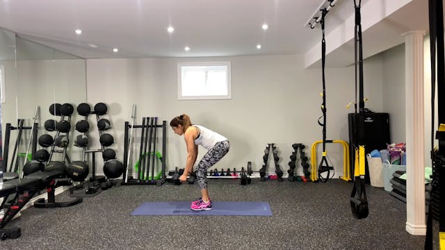 Half Burpees to Narrow Rows