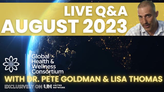 AUGUST 2023 - GHWC Q & A WITH DR. PET...