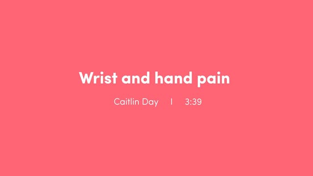 Wrist and Hand Pain 