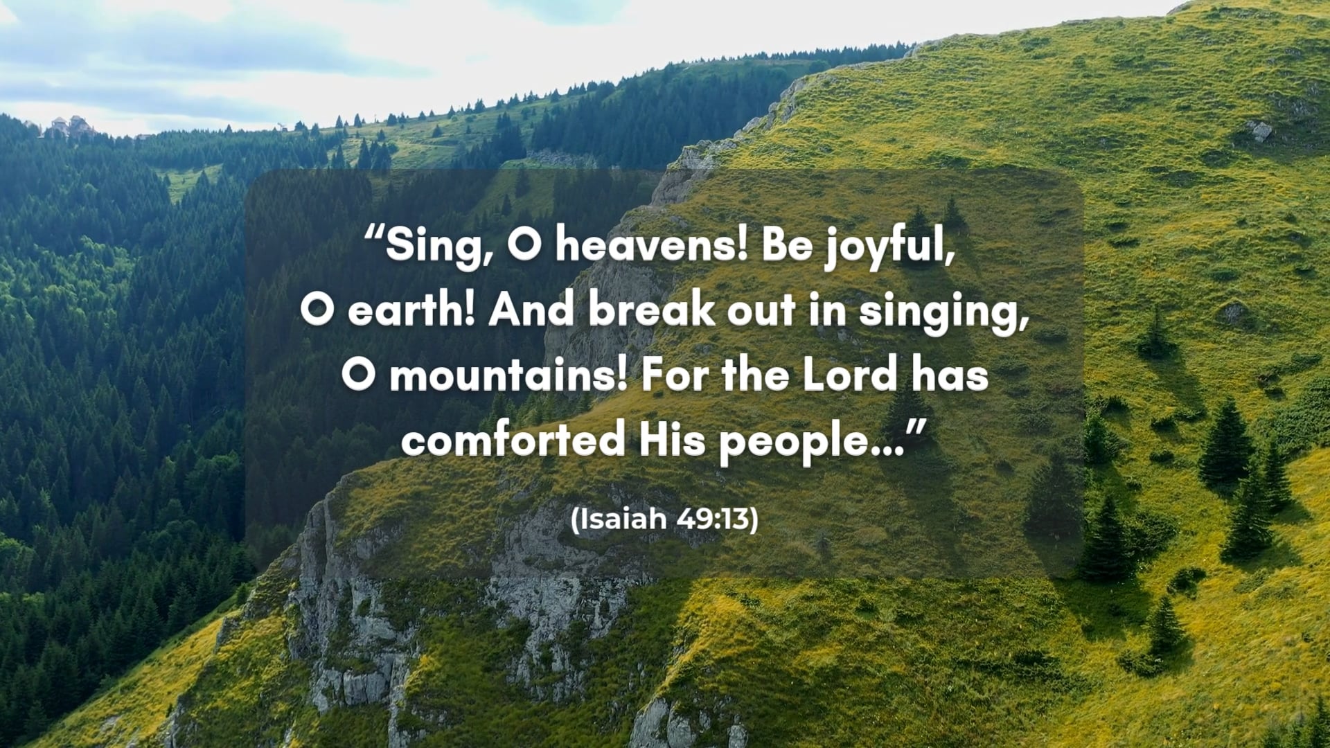 The Lord Has Comforted His People