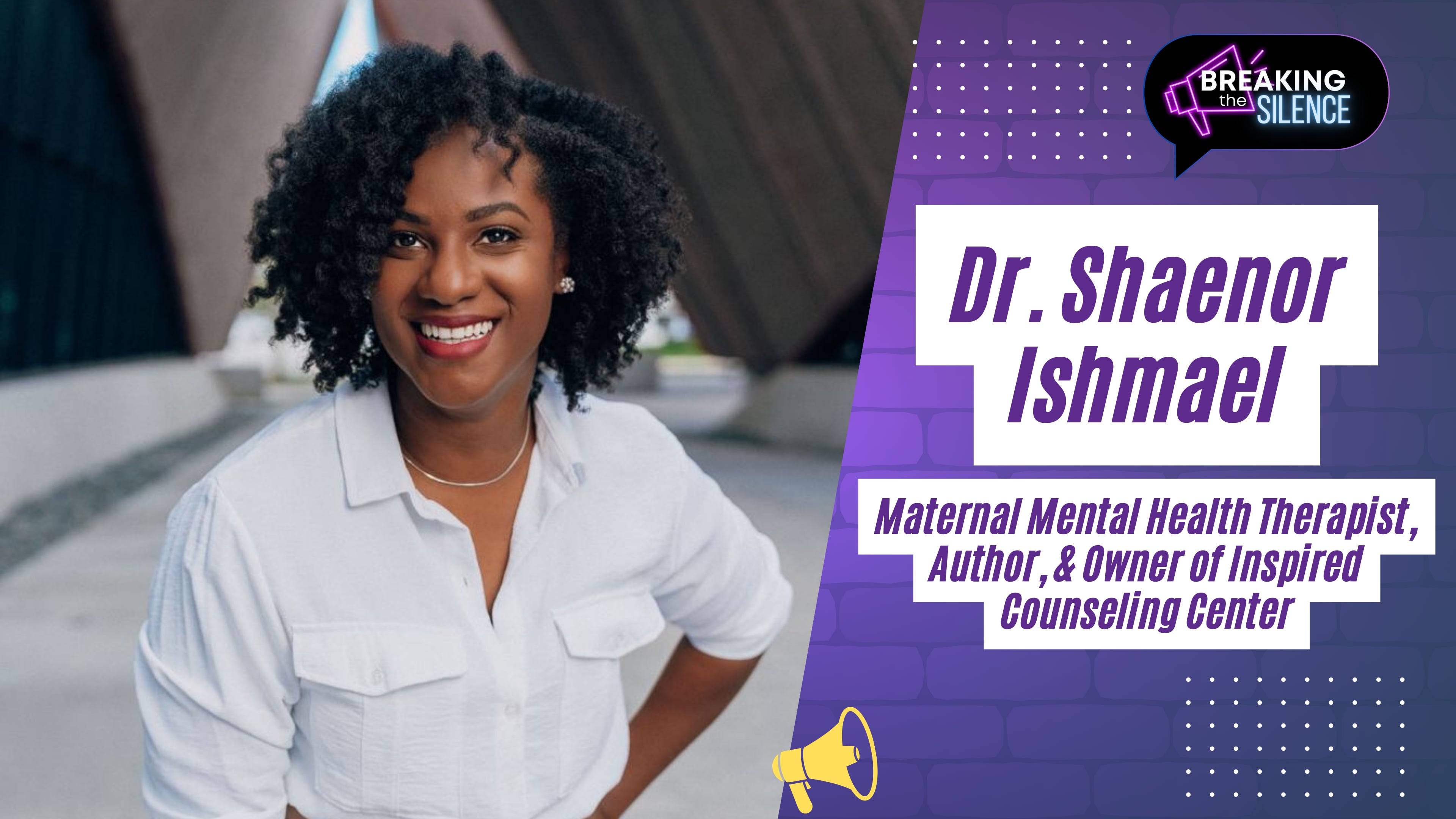 Special Guest: Dr. Shaenor Ishmael