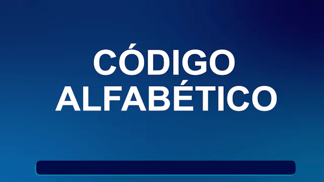 Alfabetiza TV: Código alfabético