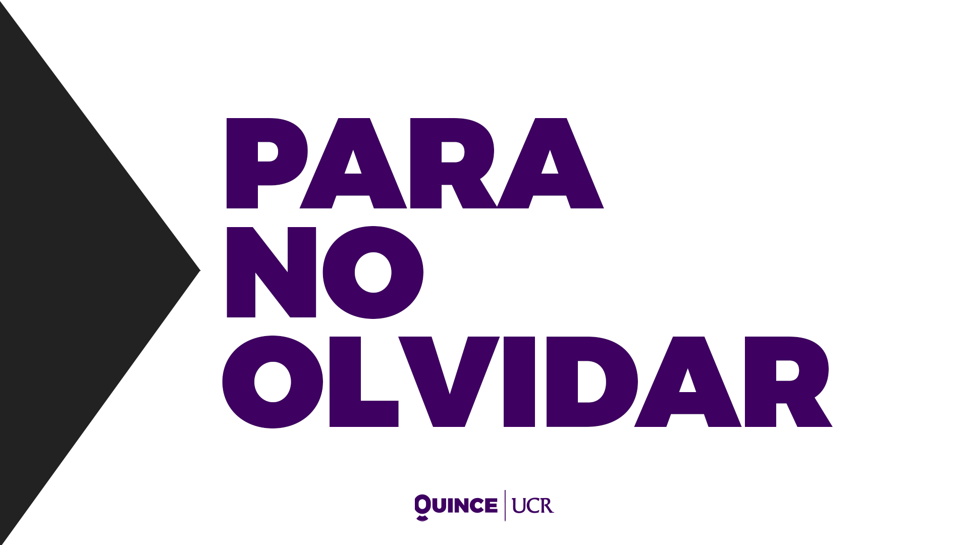 Para No Olvidar Ucrq