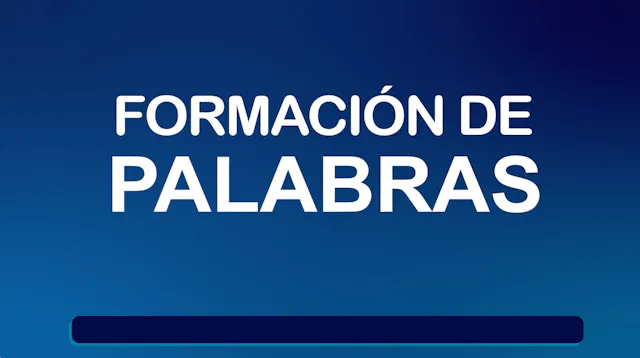 Alfabetiza TV: Formación de palabras