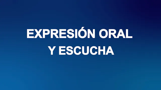 Alfabetiza TV: Expresión oral y escucha