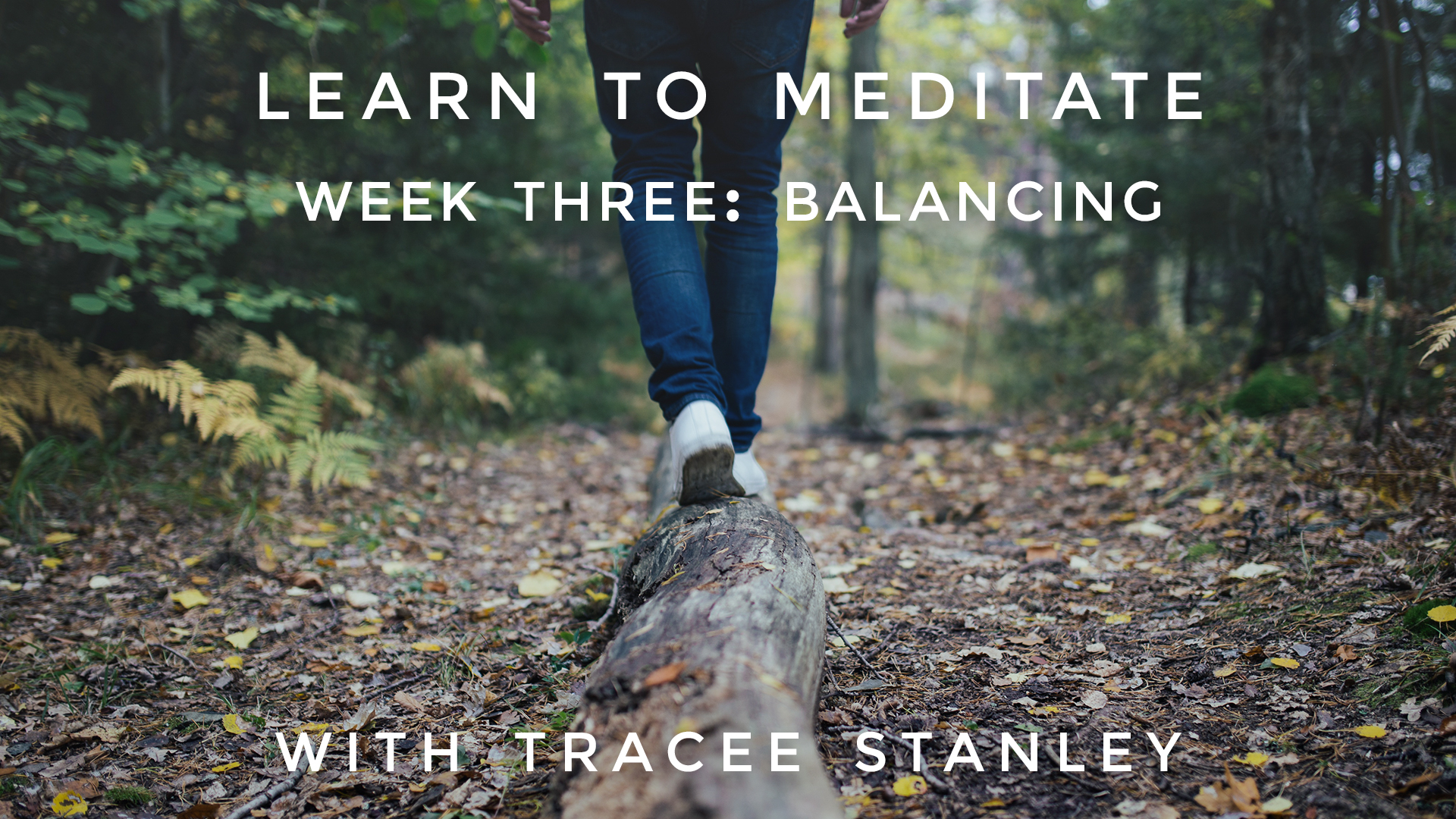 Week 3: "Balancing" Learn To Meditate: Tracee Stanley