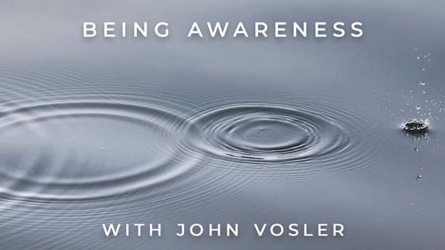 Being Awareness: John Vosler