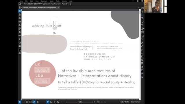 2023 DOCOMOMO National Symposium Recording: "(un)Redact the Facts ..."