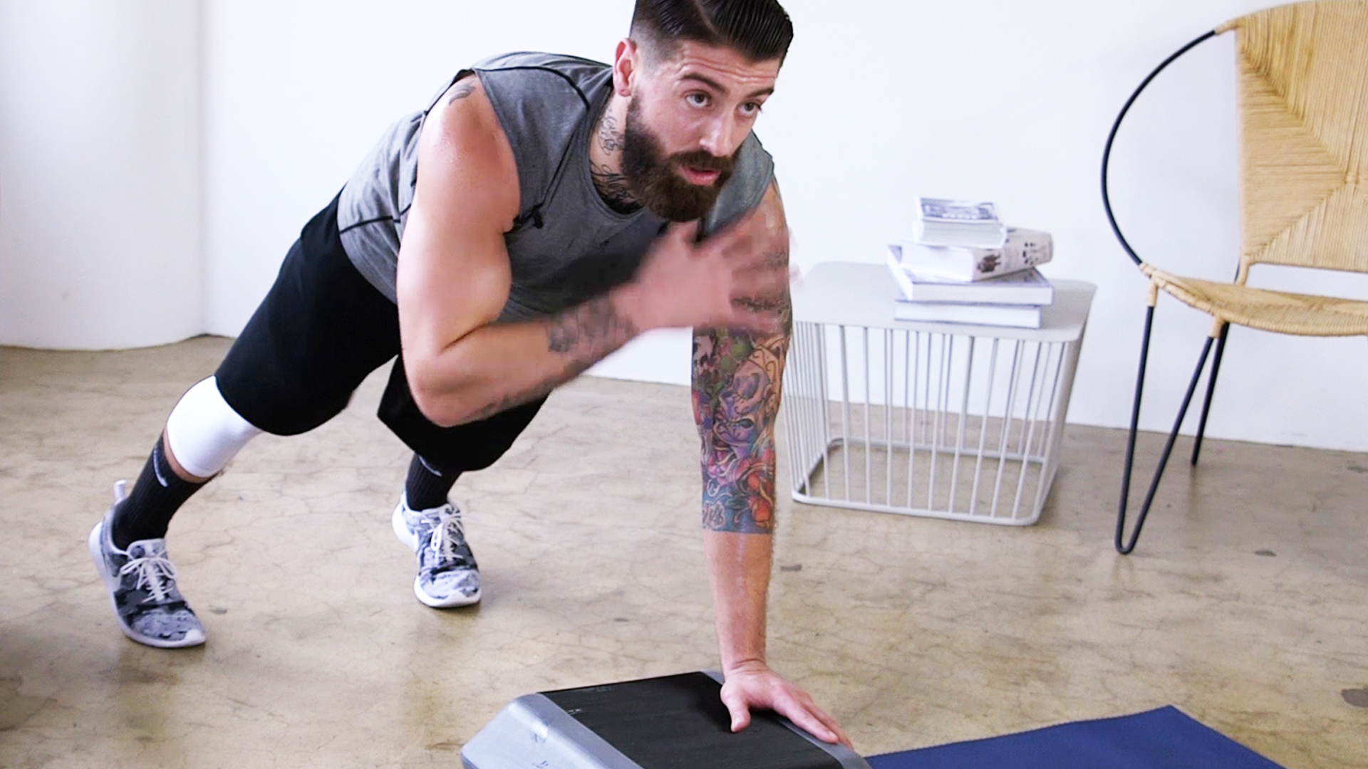 40-Minute Kettlebell + Bench HIIT Workout