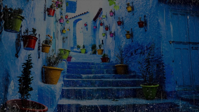 Sleep Story | Walking Through Morocco's Blue City