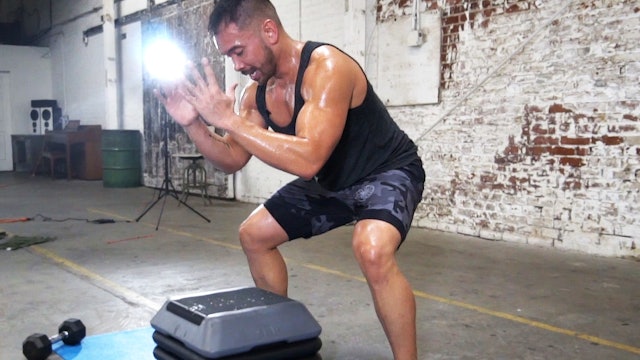 30-Minute Dumbbell + Bench HIIT Blaster
