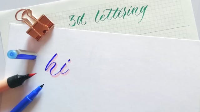 3D Brush Pen Calligraphy - Learn how ...
