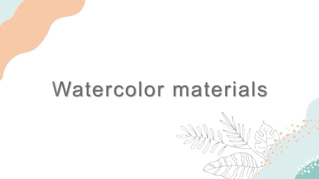 Get watercolor supplies