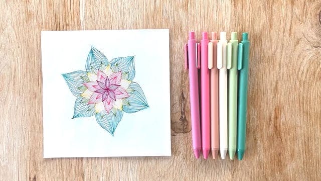 Colorful Flower Mandala - Positive Af...