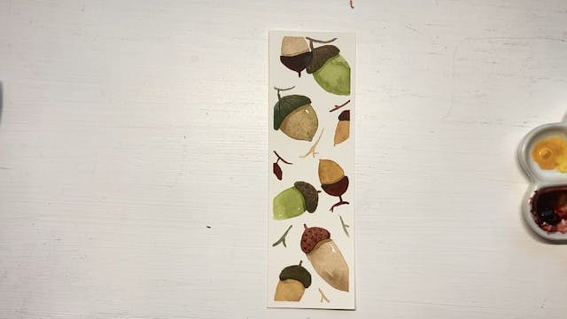 Acorn Pattern Bookmark - Brush Contro...